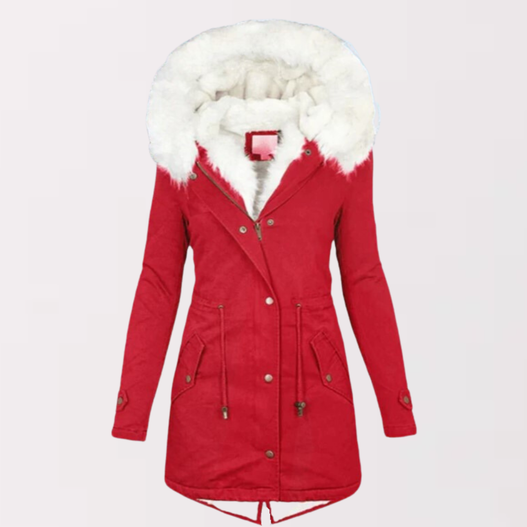 Sienna Women's Parka Coat | Soft Fur Lining, Versatile Style 6