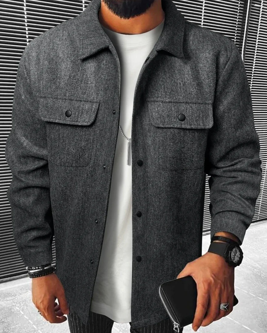 Sleek Men's Shirt | Premium Comfort & Warmth 1