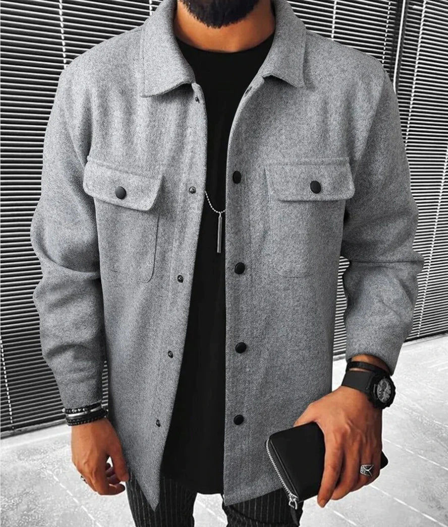 Sleek Men's Shirt | Premium Comfort & Warmth 2