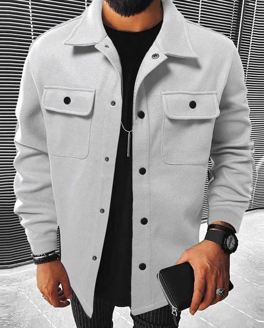 Sleek Men's Shirt | Premium Comfort & Warmth 3