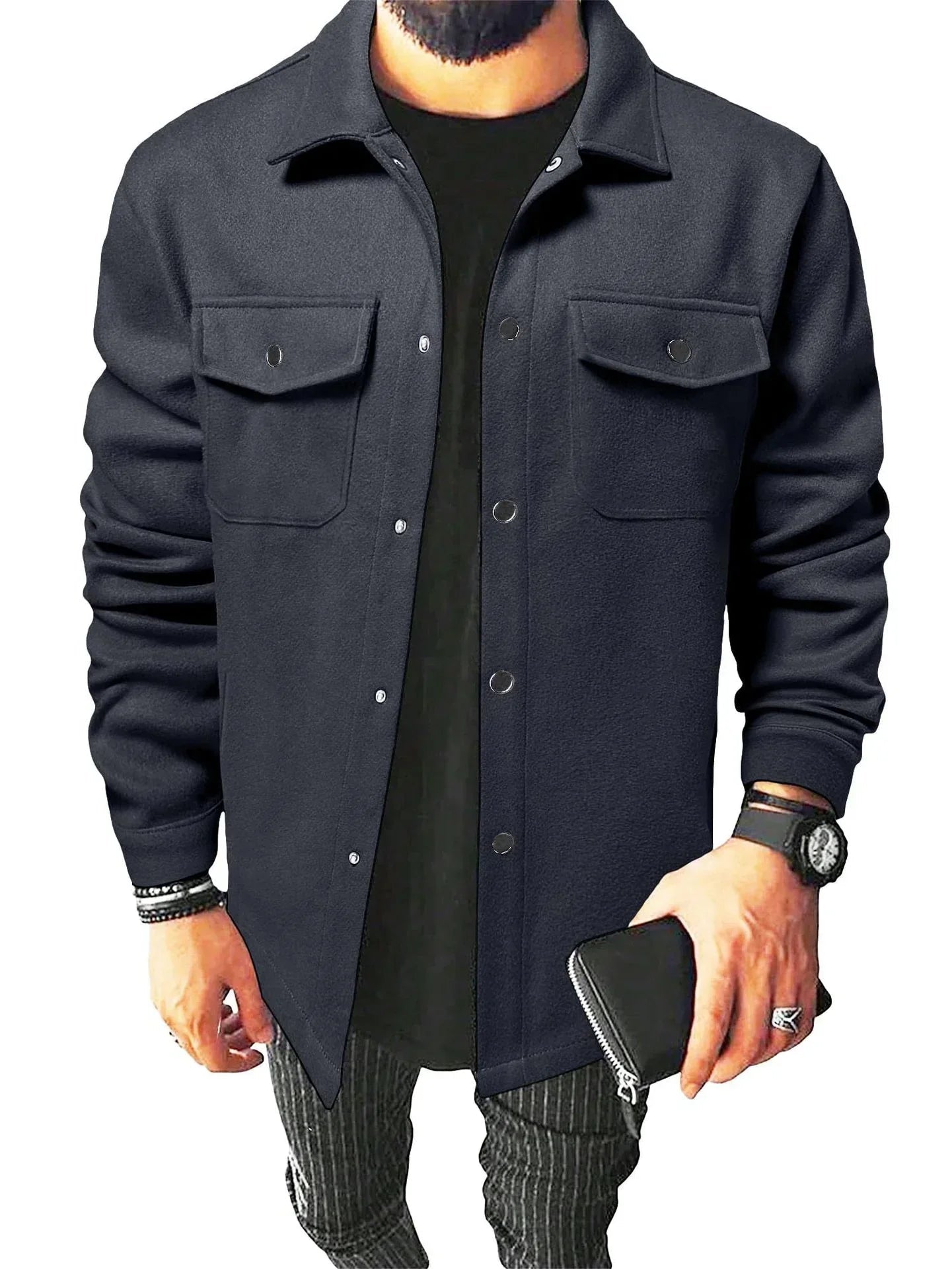 Sleek Men's Shirt | Premium Comfort & Warmth 7