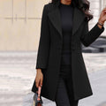 Sleek Women's Coat | 100% Polyester, Elegant Winter Style 0