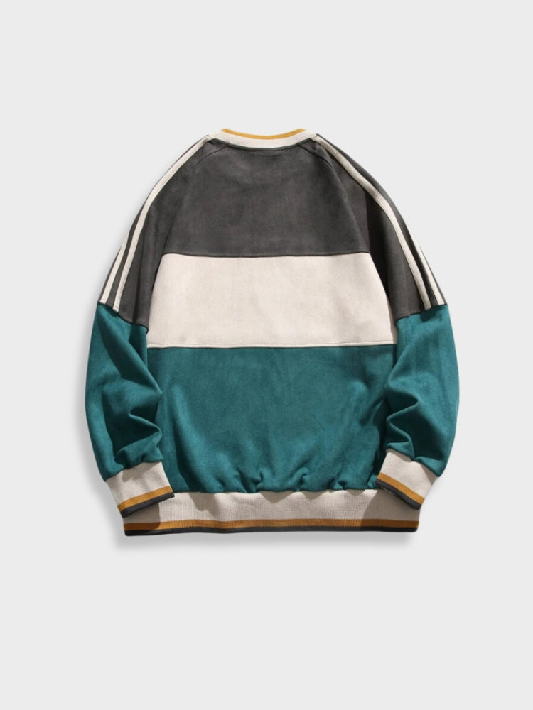 Sleek Women's Vintage Pullover Sweater | Cotton Blend, Retro Style 1