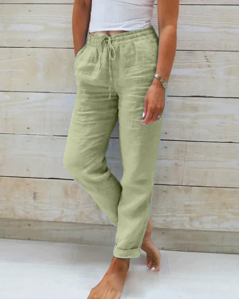 Sophie Women's Linen Pants | Premium Quality, Timeless Elegance 0