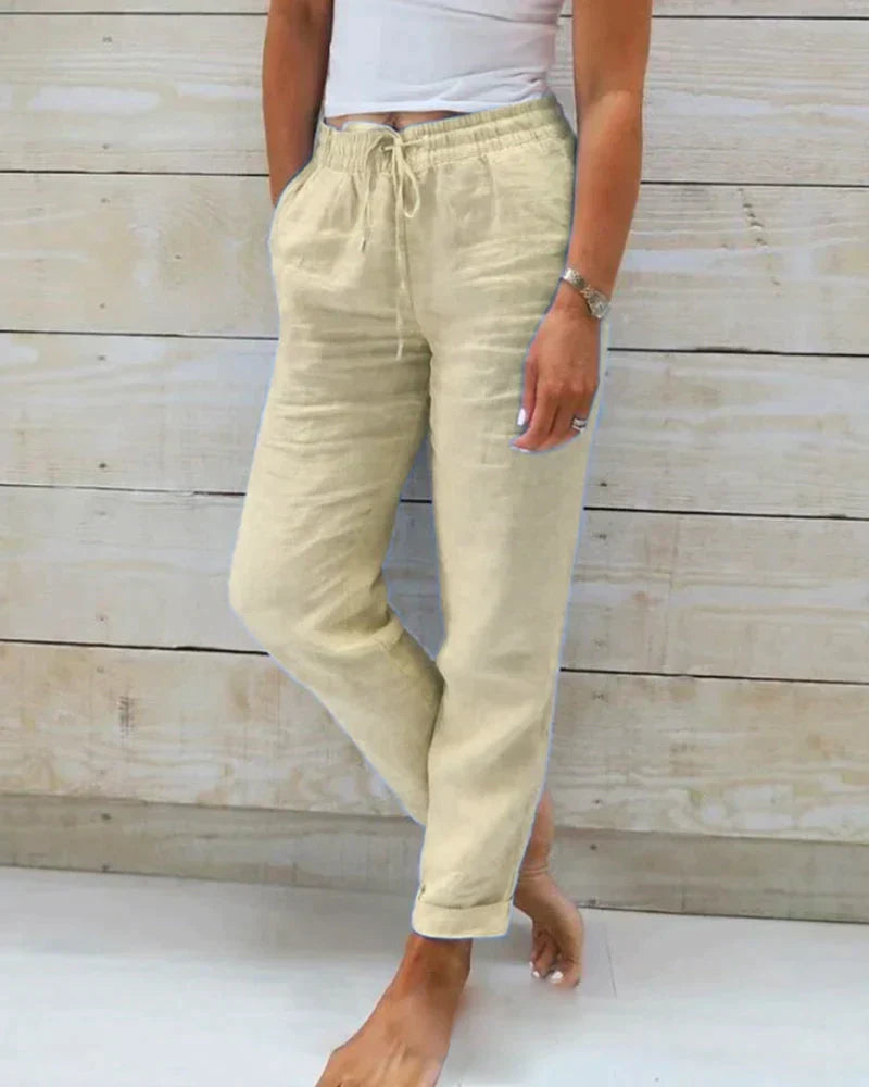 Sophie Women's Linen Pants | Premium Quality, Timeless Elegance 2