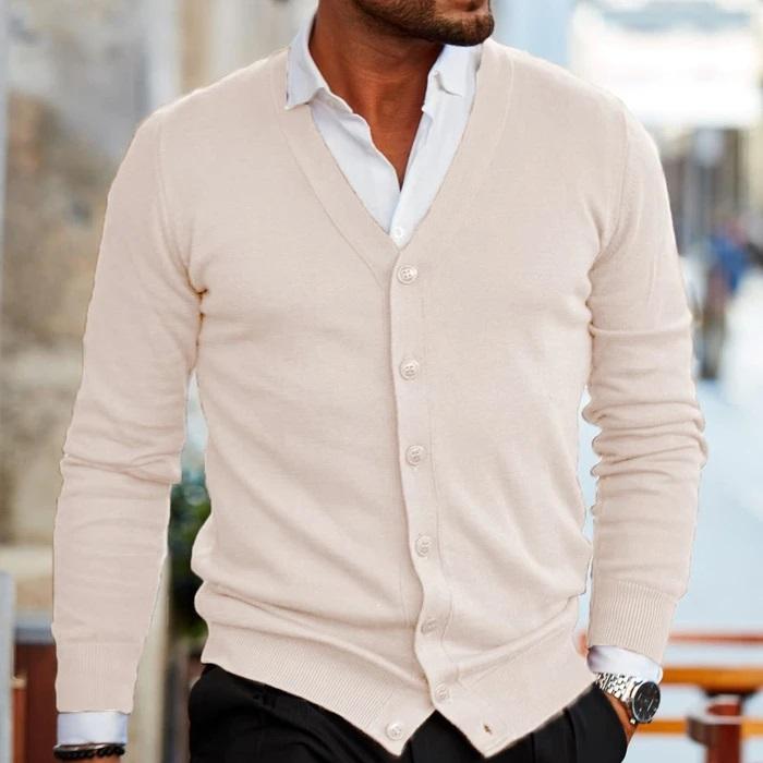 Stefan Men's Cardigan | Luxurious Cotton Blend, Modern Style 1