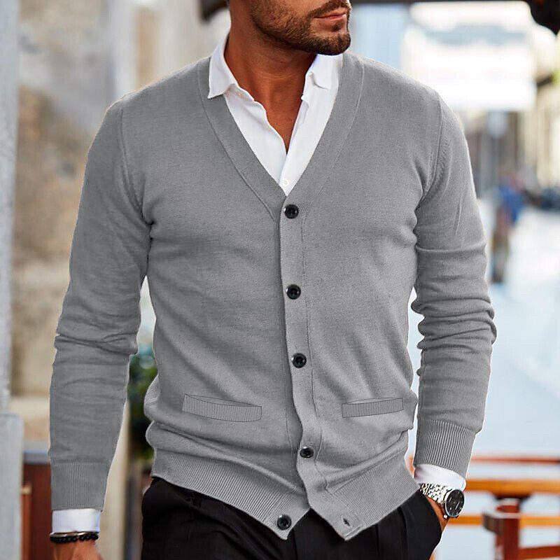 Stefan Men's Cardigan | Luxurious Cotton Blend, Modern Style 2