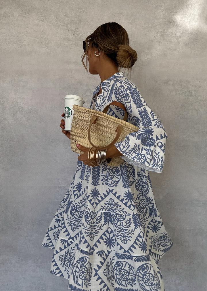 Tara Women's Elegant Dress | Tailored Fit, Deep Blue 2