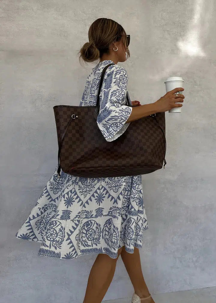 Tara Women's Elegant Dress | Tailored Fit, Deep Blue 3