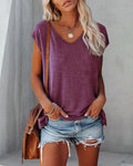 Tara Women's Shirt | Soft Cotton V-Neck, Versatile Style 0
