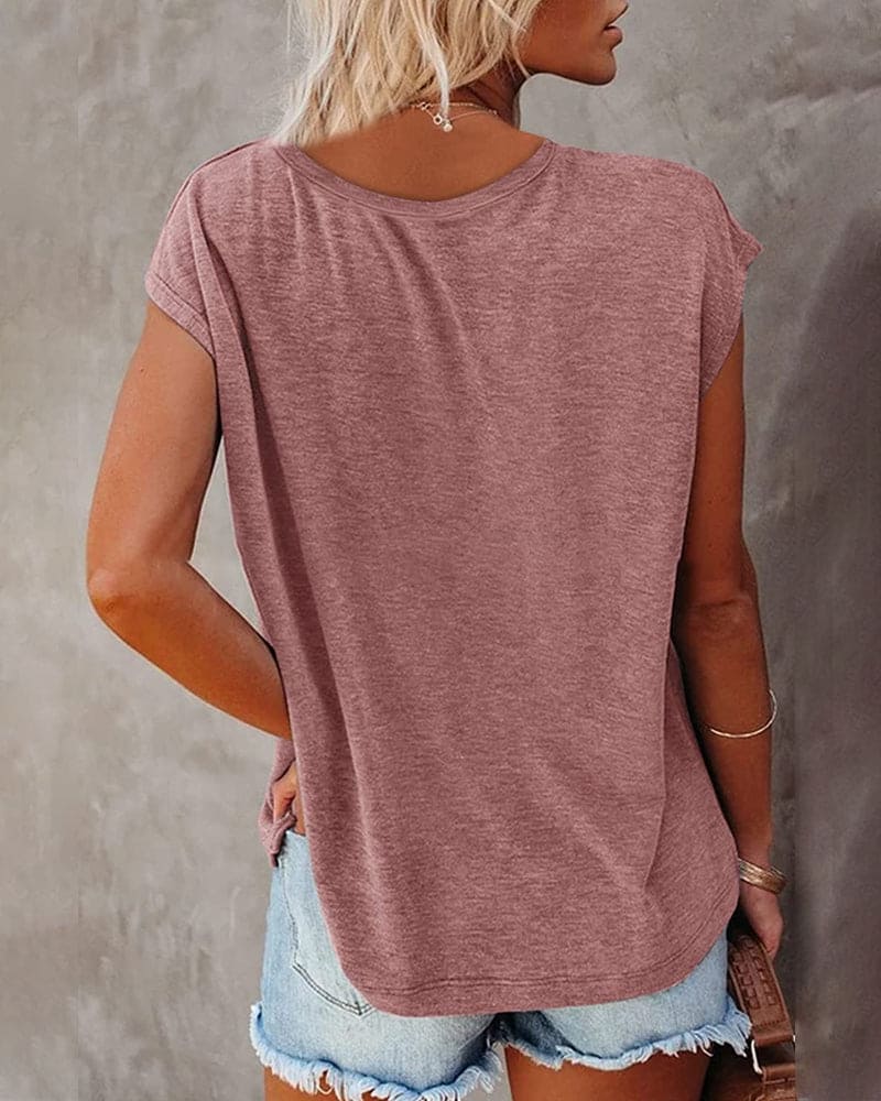 Tara Women's Shirt | Soft Cotton V-Neck, Versatile Style 4
