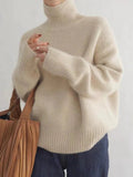 Tara Women's Turtleneck Sweater | Cozy Polyester Blend, Versatile Style 0