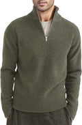 Taro Men's Half Zip Sweater | Italian Design, Elegant Comfort 0