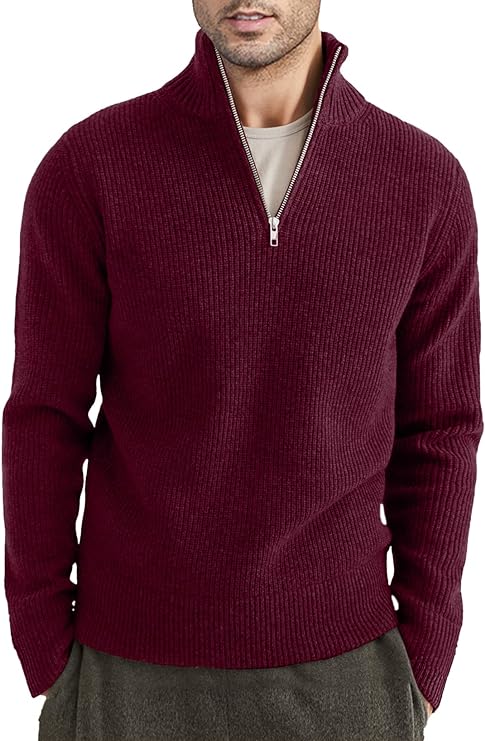 Taro Men's Sweater | Italian Design, Zipper Style, Elegant Comfort 11