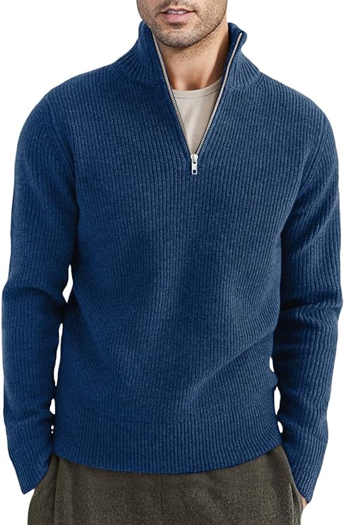 Taro Men's Sweater | Italian Design, Zipper Style, Elegant Comfort 12