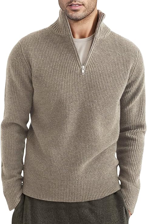 Taro Men's Sweater | Italian Design, Zipper Style, Elegant Comfort 14