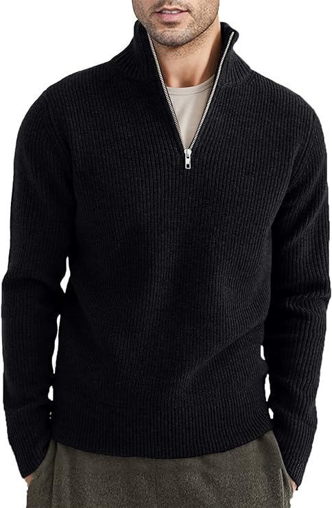 Taro Men's Sweater | Italian Design, Zipper Style, Elegant Comfort 4