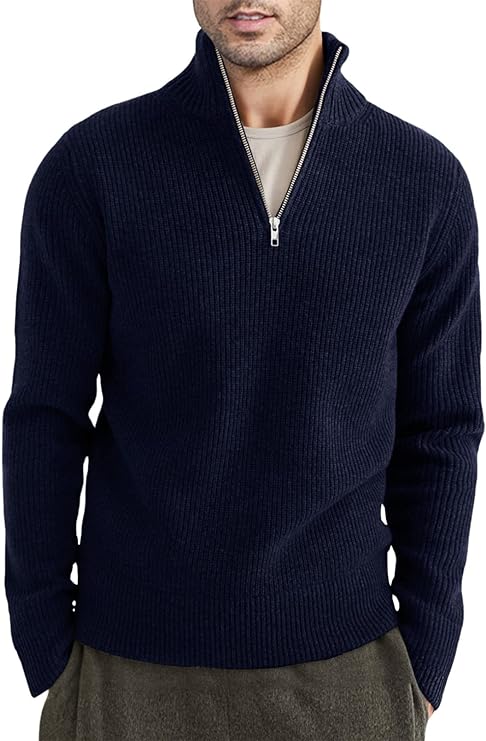 Taro Men's Sweater | Italian Design, Zipper Style, Elegant Comfort 8