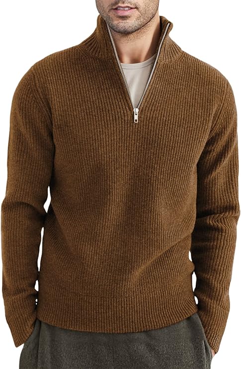 Taro Men's Sweater | Italian Design, Zipper Style, Elegant Comfort 9