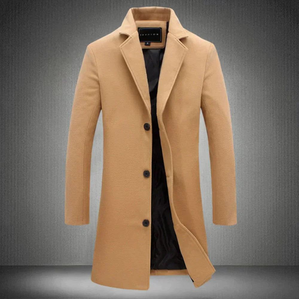 Terrence Men's Overcoat | Premium Wool, Classic Elegance 2