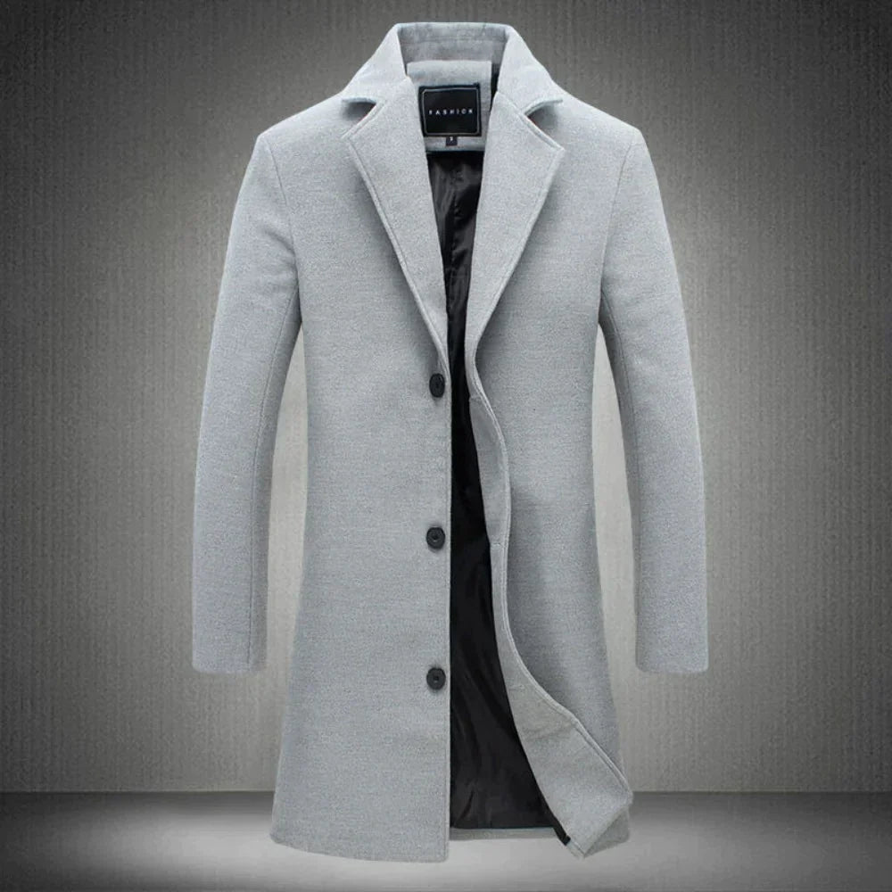 Terrence Men's Overcoat | Premium Wool, Classic Elegance 3