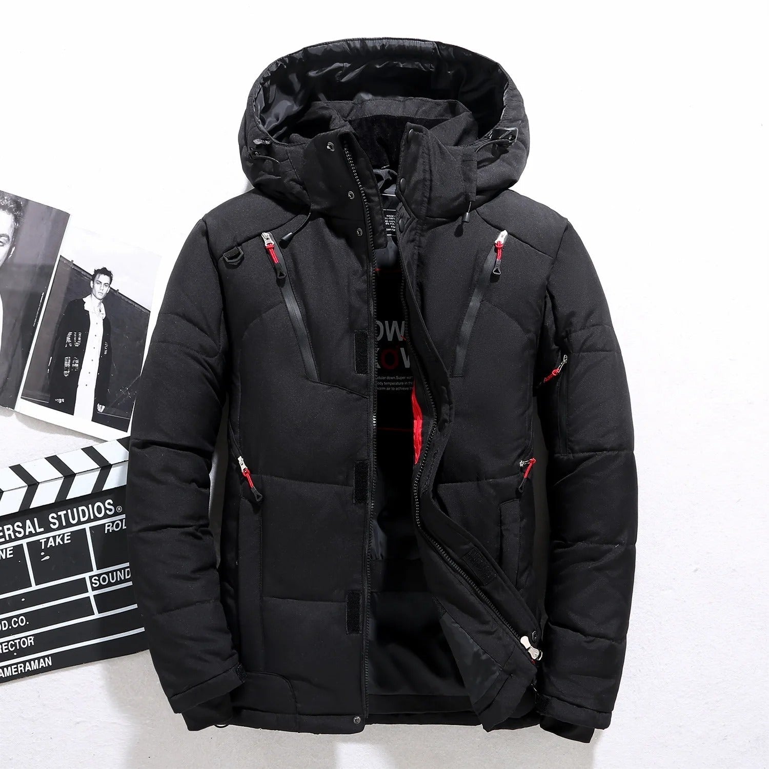 Thick Men's Winter Jacket | Fur Lining, Hooded 0
