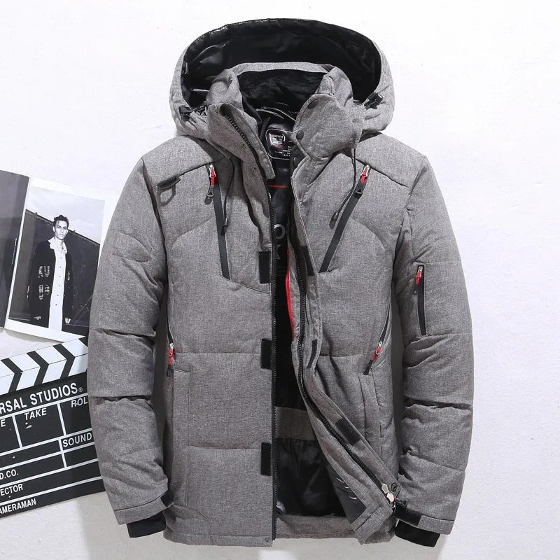 Thick Men's Winter Jacket | Fur Lining, Hooded 1