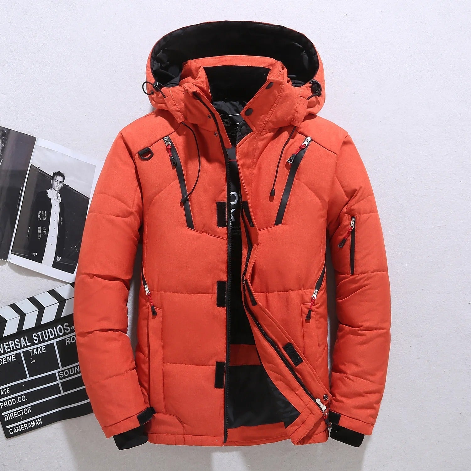 Thick Men's Winter Jacket | Fur Lining, Hooded 2