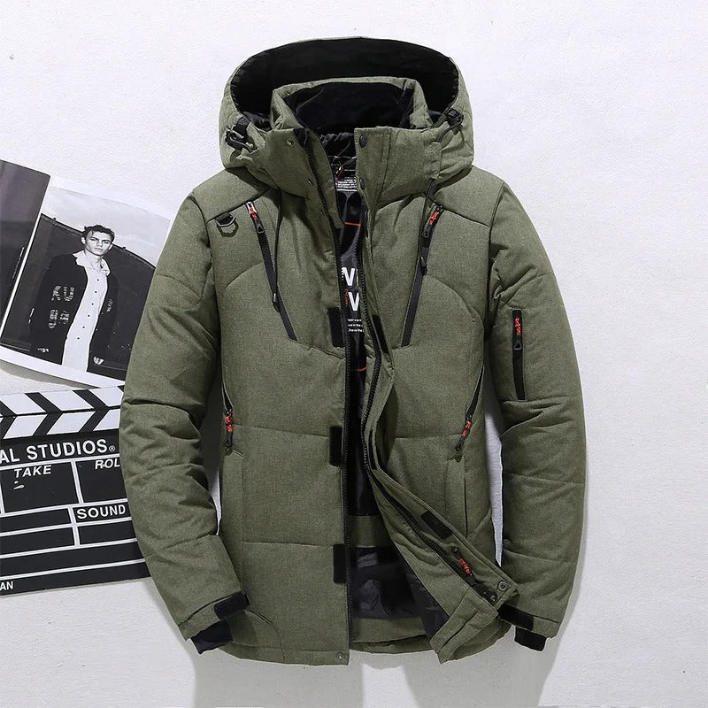 Thick Men's Winter Jacket | Fur Lining, Hooded 3