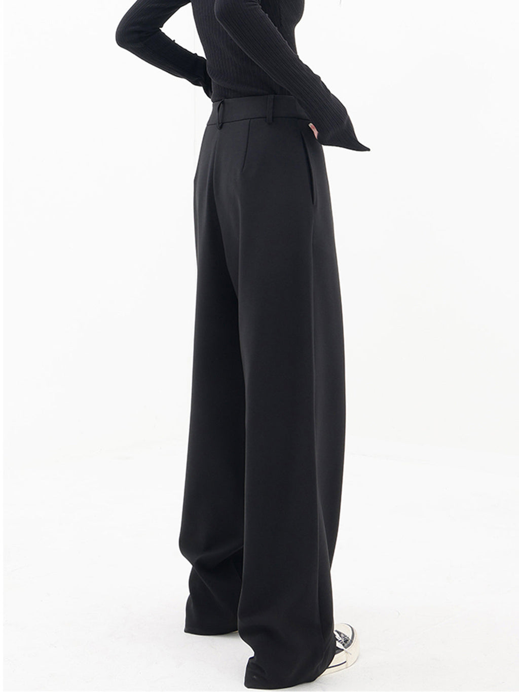 Tina Women's Trousers | Asymmetric Design, Baggy Fit 2