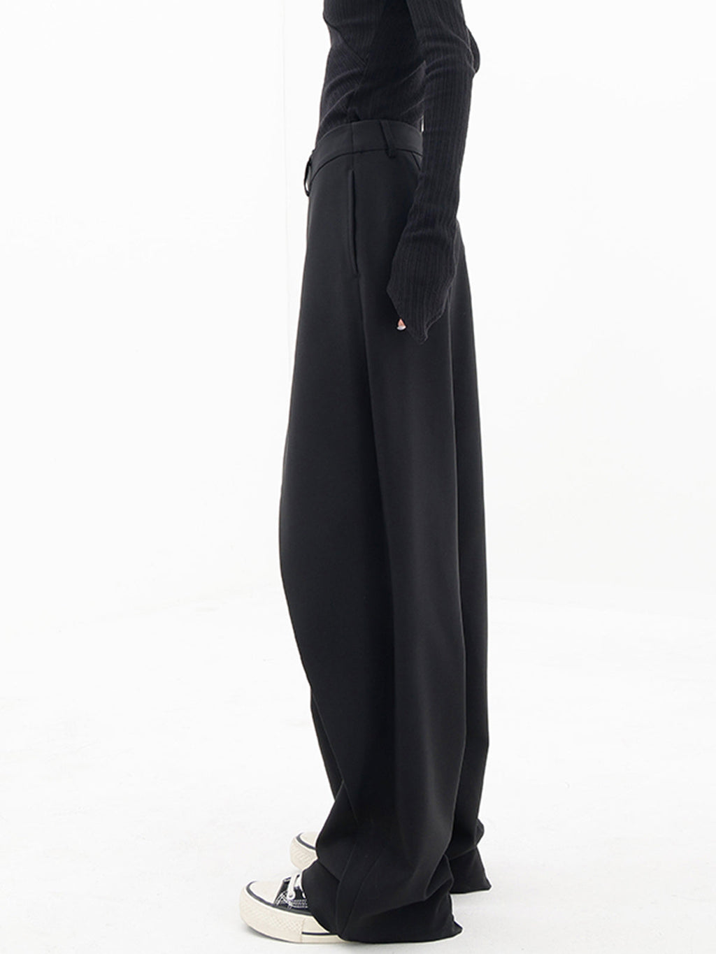 Tina Women's Trousers | Asymmetric Design, Baggy Fit 3