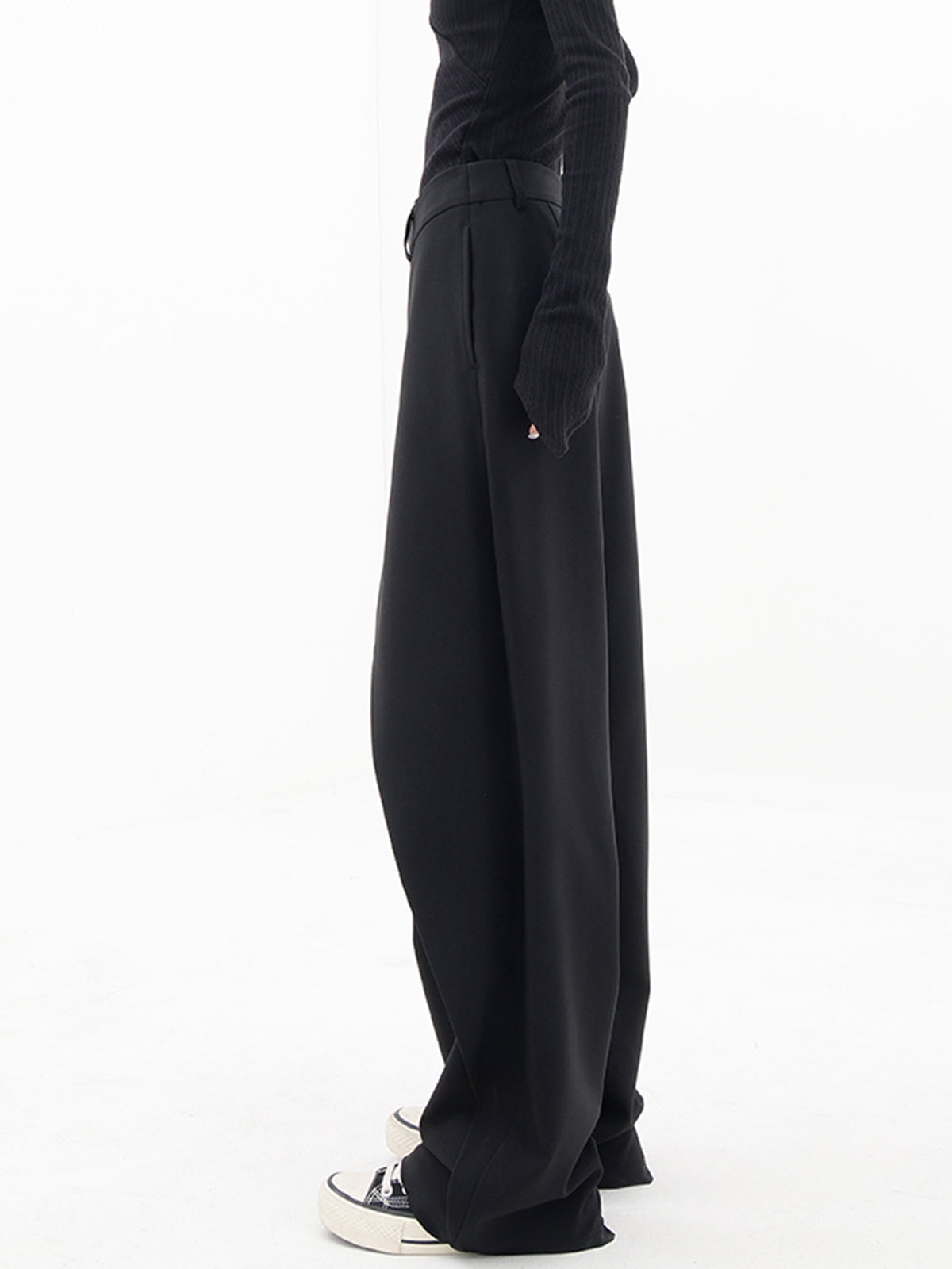 Tina Women's Trousers | Asymmetric Design, Baggy Fit 3