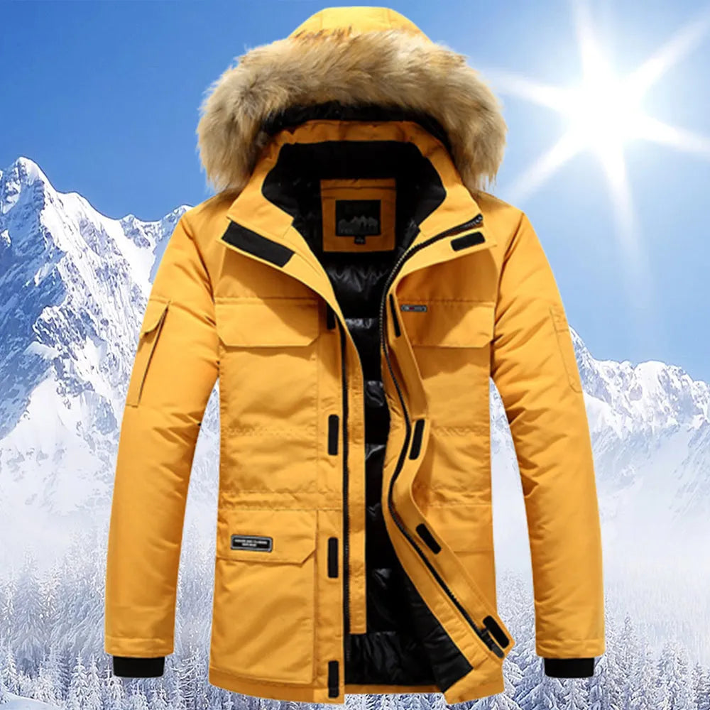 Toby Men's Winter Jacket | Luxurious Fur-Lined Hood 0