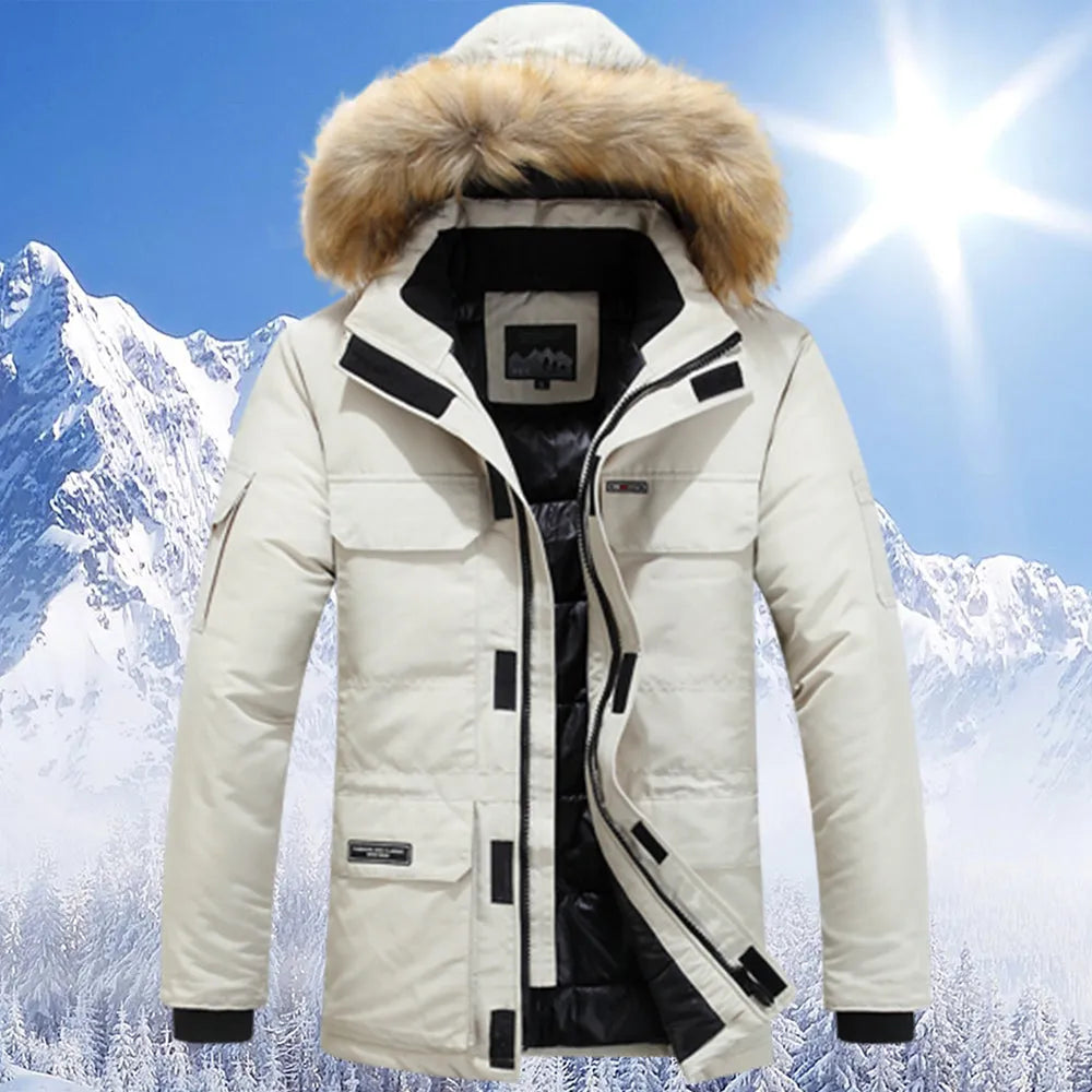 Toby Men's Winter Jacket | Luxurious Fur-Lined Hood 1