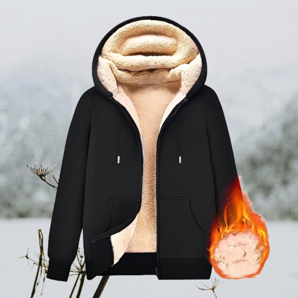 Vera Unisex Hooded Jacket | Premium Lambskin, Cozy Fleece Lining 0