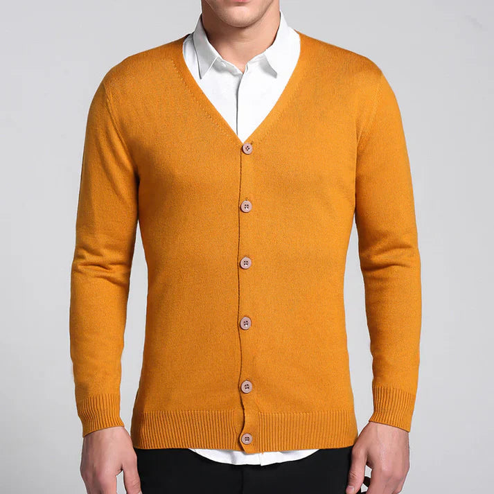 Vito Men's Cardigan | Soft Material, Timeless V-Neck Design 3