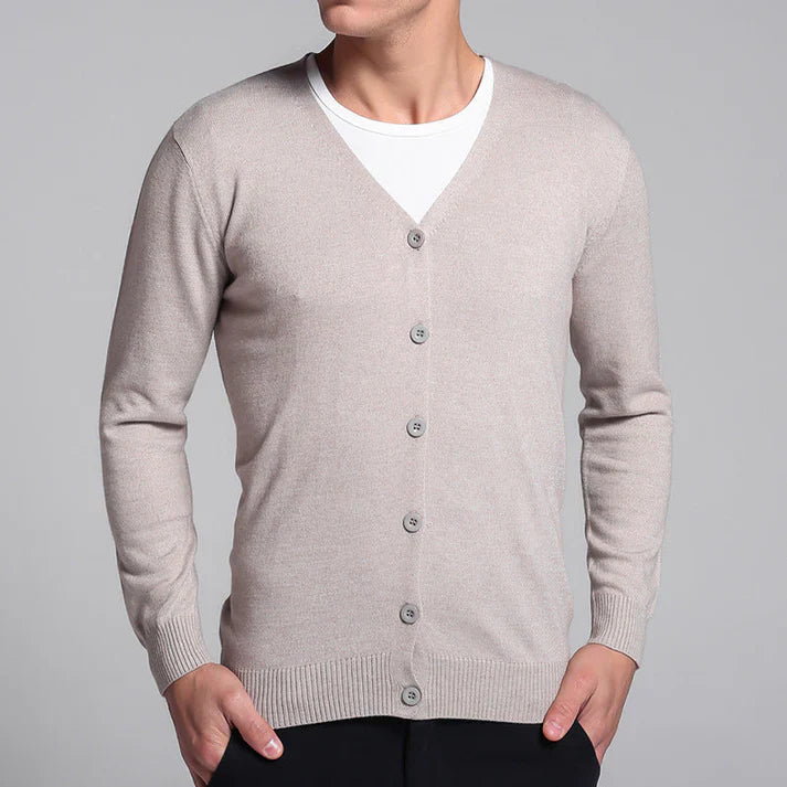 Vito Men's Cardigan | Soft Material, Timeless V-Neck Design 5