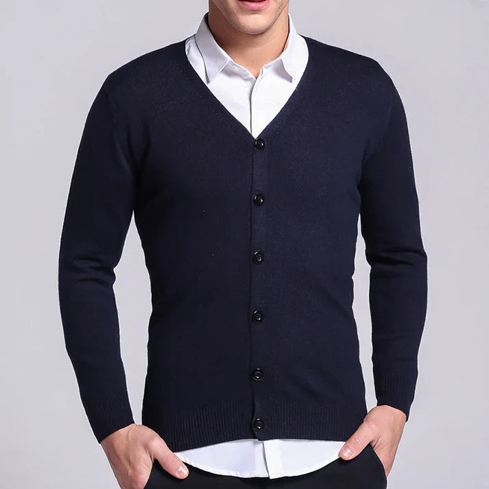 Vito Men's Cardigan | Soft Material, Timeless V-Neck Design 6