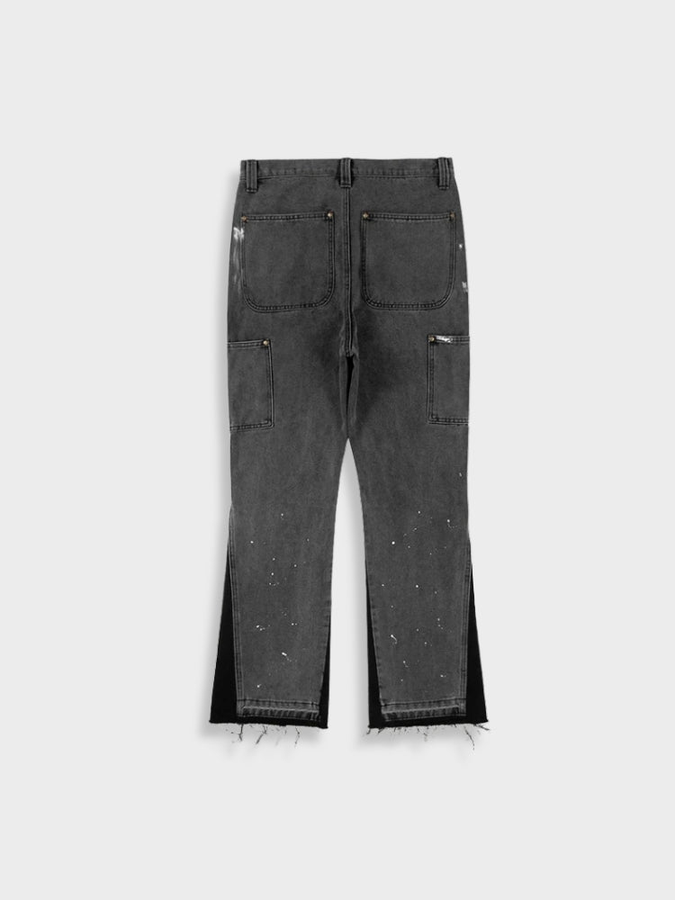 Vito Men's Denim Jeans | Vintage Style with Unique Patches 2