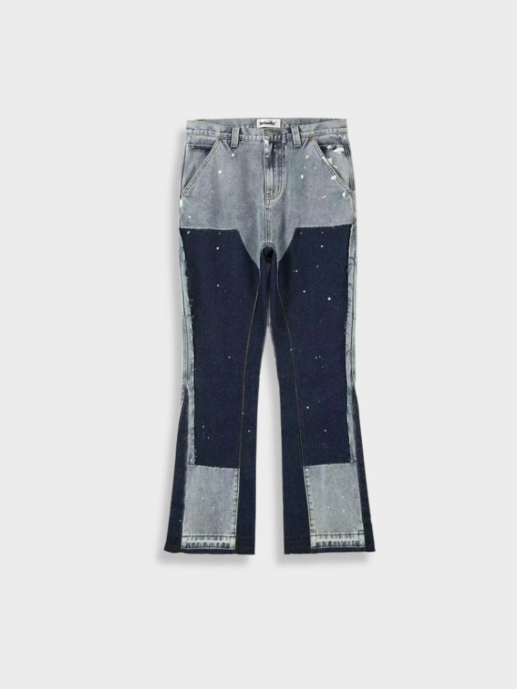 Vito Men's Denim Jeans | Vintage Style with Unique Patches 5
