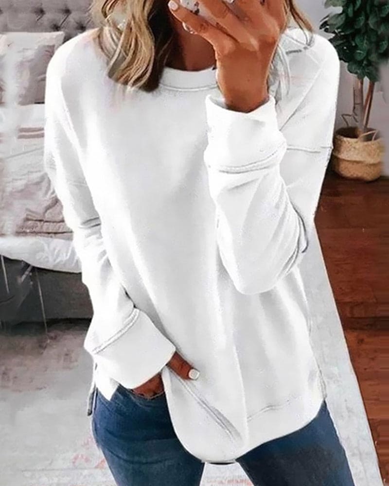 Viva Women's Sweatshirt | Soft Cotton-Polyester Blend, Relaxed Fit 1