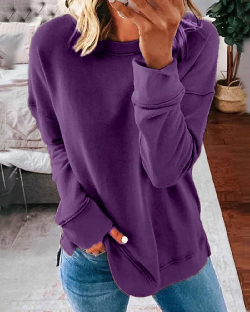 Viva Women's Sweatshirt | Soft Cotton-Polyester Blend, Relaxed Fit 10