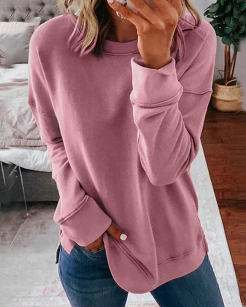 Viva Women's Sweatshirt | Soft Cotton-Polyester Blend, Relaxed Fit 2