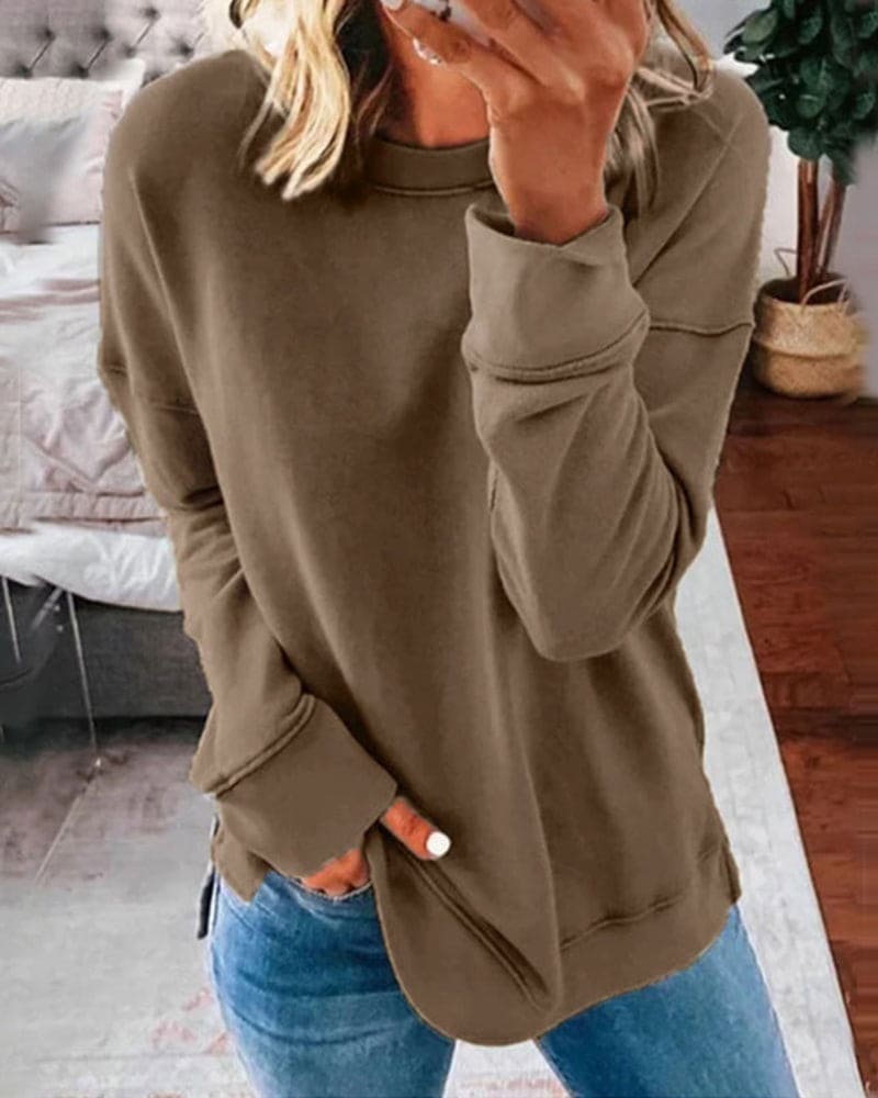 Viva Women's Sweatshirt | Soft Cotton-Polyester Blend, Relaxed Fit 3
