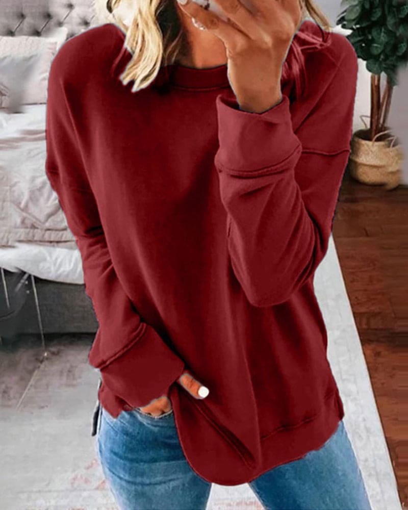 Viva Women's Sweatshirt | Soft Cotton-Polyester Blend, Relaxed Fit 4