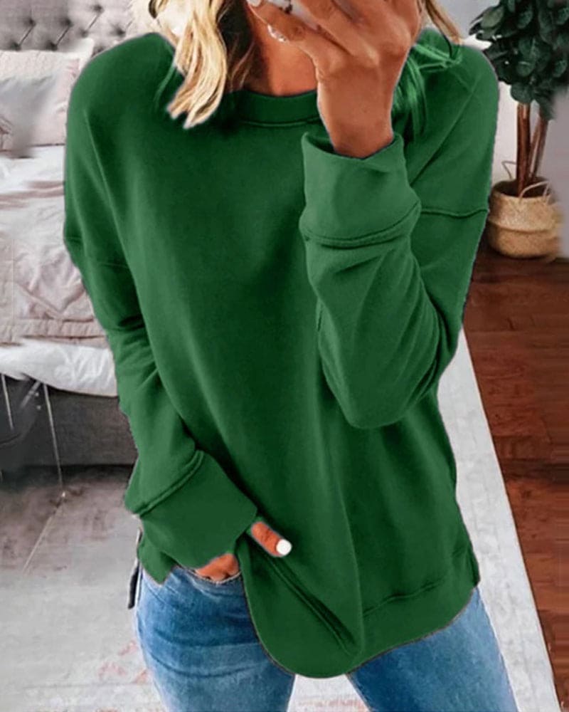 Viva Women's Sweatshirt | Soft Cotton-Polyester Blend, Relaxed Fit 9