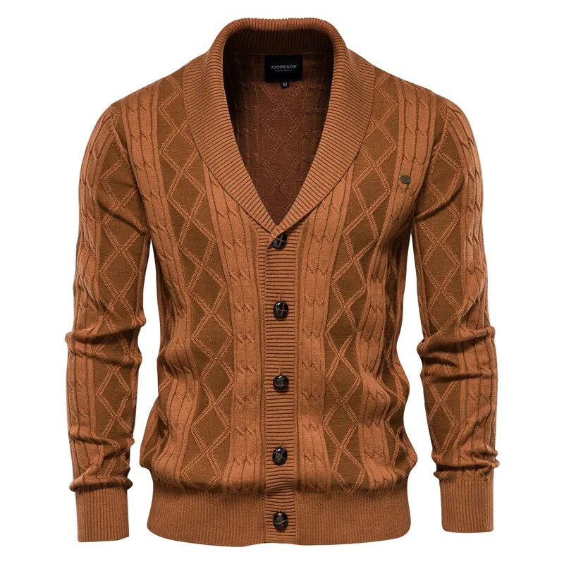 Wade Men's Cardigan Sweater | Premium Cotton, Casual Chic 0