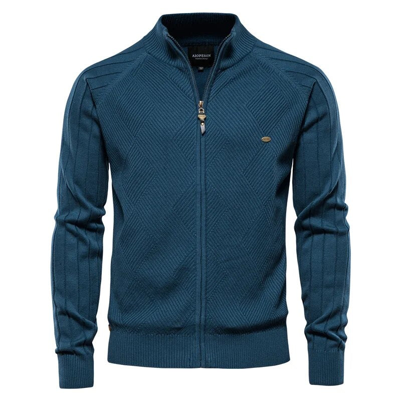 Wade Men's Cardigan Sweater | Premium Cotton, Casual Chic 14