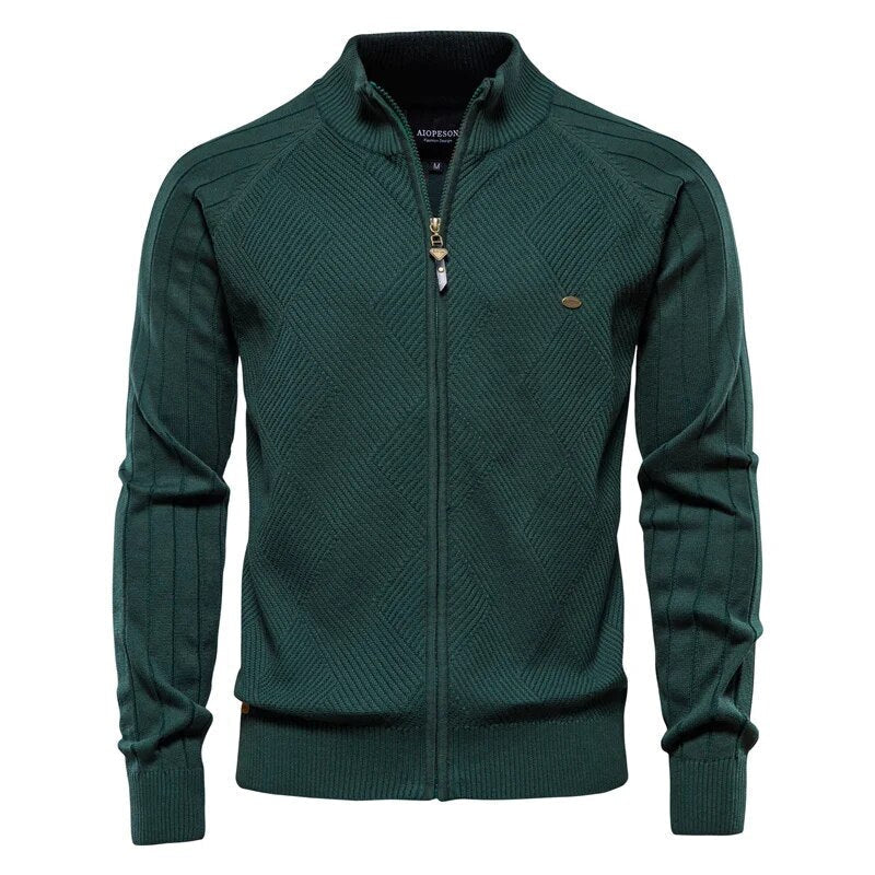 Wade Men's Cardigan Sweater | Premium Cotton, Casual Chic 9