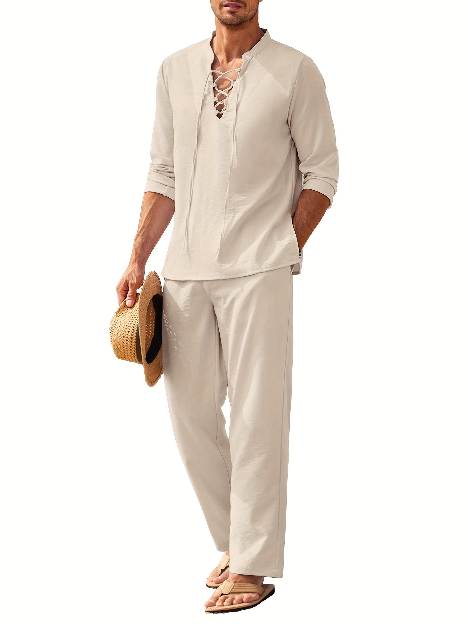 Wade Men's Linen Set | Lightweight and Breathable 3